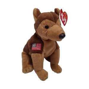 Ty Courage NYPD Plush Beanie Baby Dog